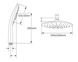 Душевая система Agger Marine A0595000 хром