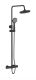 Душевая система Orange Thermo T02S3-912b c термостатом, черный матовый