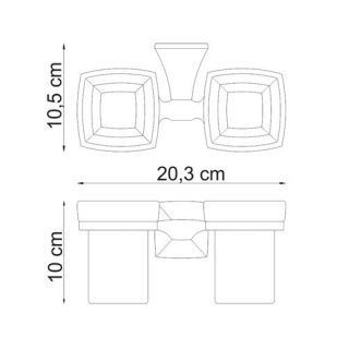Wasserkraft Wern K-2528D Подстаканник двойной стеклянный