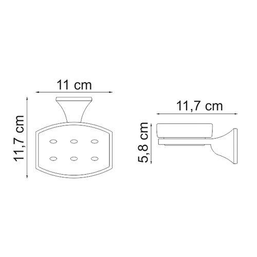 Wasserkraft Wern K-2529 Мыльница стеклянная Wasserkraft Wern K-2529 Мыльница стеклянная