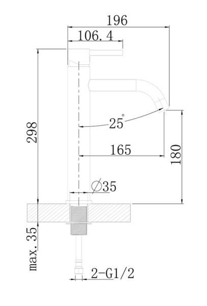 Смеситель для раковины Agger Zest A0712100