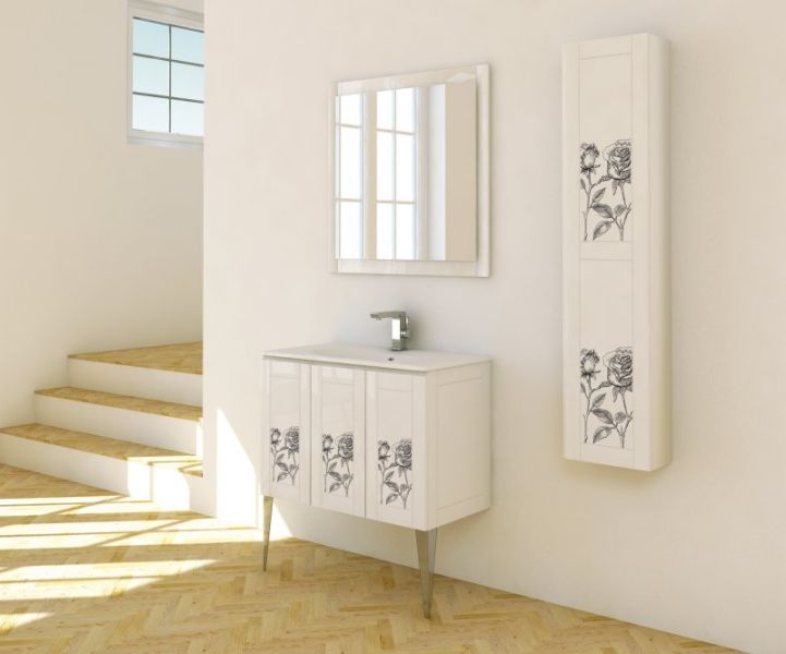 Зеркало с LED подсветкой Cezares 90x80 Rosa 45008
