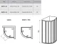 Душевой уголок Ravak Supernova SKCP6-90 32070100Z1 90x90 см профиль белый стекло Transparent