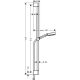 Душевой гарнитур Hansgrohe Pulsify  24171670 черный Душевой гарнитур Hansgrohe Pulsify  24171670 черный