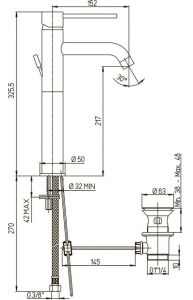 Смеситель для раковины Paini Cox 78CR211LL хром