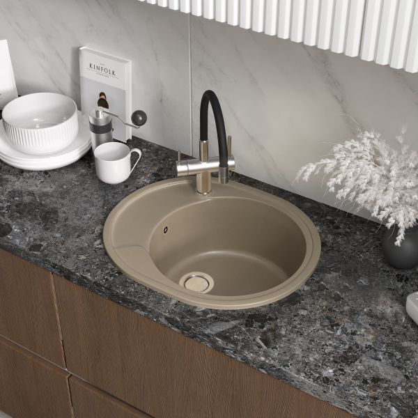 Мойка кухонная Reflexion Allonge 58-BE RF0658BE бежевый