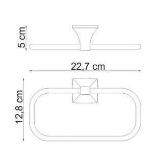 Wasserkraft Wern K-2560 Держатель полотенец кольцо