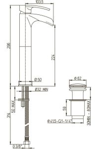 Смеситель для раковины Paini Ovo 86CR211LLWFSSSRKM хром