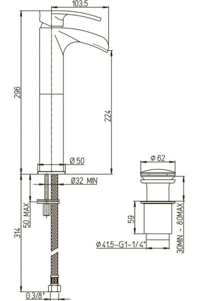 Смеситель для раковины Paini Ovo 86CR211LLWFSSSRKM хром