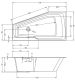 Акриловая ванна Riho Rethink Space B113001005 R 170х90см белый