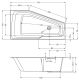 Акриловая ванна Riho Rethink Space B114001005 L 170х90см белый