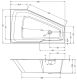 Акриловая ванна Riho Rethink Space B116001005 L 180х110см белый
