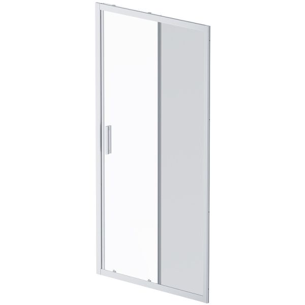 Душевая дверь AM.PM Gem Solo 100 W90G-100-1-195MG профиль Хром матовый стекло тонированное-прозрачное