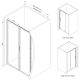 Душевая дверь AM.PM Gem Solo 100 W90G-100-1-195MBr профиль Хром матовый стекло бронзовое-прозрачное