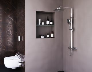 Душевая система Damixa Option DX218092000 с термостатом Хром