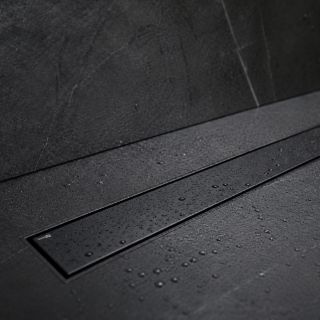 Душевой лоток под плитку WasserKRAFT Niers 30D90MB 90 см чёрный матовый