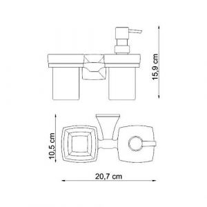 Wasserkraft Wern K-2589 Держатель стакана и дозатора