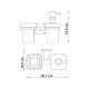 Wasserkraft Wern K-2589 Держатель стакана и дозатора Wasserkraft Wern K-2589 Держатель стакана и дозатора