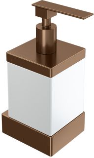 Дозатор Boheme Qubic 10727-BRB брашированная бронза