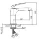 Смеситель для раковины Haiba HB10616 хром