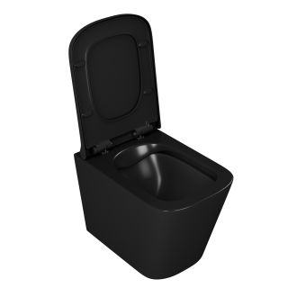 Унитаз подвесной D&K Berlin DT1436025 безободковый чёрный Унитаз подвесной D&K Berlin DT1436025 безободковый чёрный