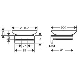 Мыльница Hansgrohe  AddStoris 41746990