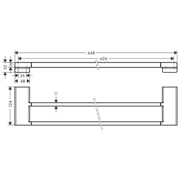 Полотенцедержатель Hansgrohe AddStoris 41743670