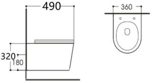 Подвесной унитаз-компакт Aquatek Вега белый AQ1904-00