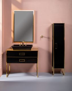 Пенал Armadi Art Monaco 170см чёрный/золото 868-BG Пенал Armadi Art Monaco 170см чёрный/золото 868-BG