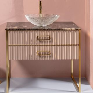 Тумба под раковину Armadi Art Monaco 100см капучино/золото 867-100-CPG Тумба под раковину Armadi Art Monaco 100см капучино/золото 867-100-CPG