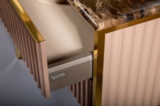 Тумба под раковину Armadi Art Monaco 100см капучино/золото 867-100-CPG Тумба под раковину Armadi Art Monaco 100см капучино/золото 867-100-CPG