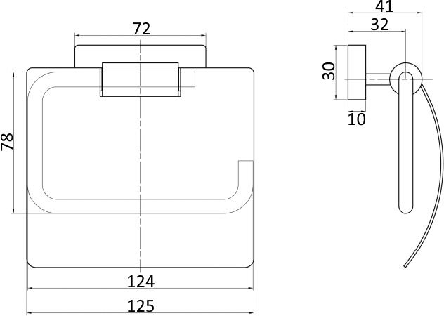 Держатель туалетной бумаги Sapho Olymp с крышкой хром 1321-07