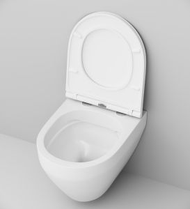 Унитаз с инсталляцией  AM.PM Sprit FlashClean IS30251.701700 с сиденьем Микролифт и клавишей смыва Хром