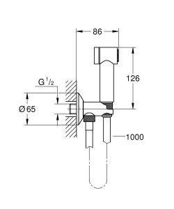 Гигиенический душ Grohe Sena 26329000 хром