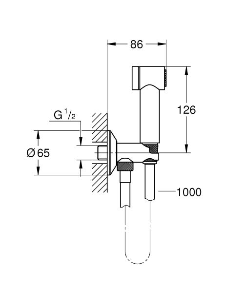 Гигиенический душ Grohe Sena 26329000 хром
