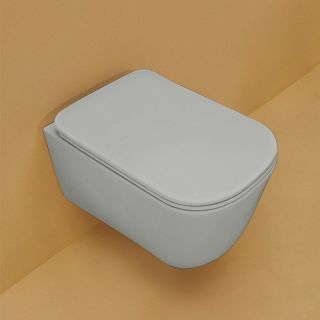 Унитаз Kerasan Tribeca 511459 подвесной серый без сиденья Унитаз Kerasan Tribeca 511459 подвесной серый без сиденья