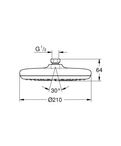 Верхний душ GROHE Tempesta 26410000 хром