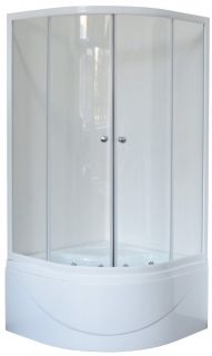 Душевой уголок Royal Bath BK 100x100см белый RB100BK-T