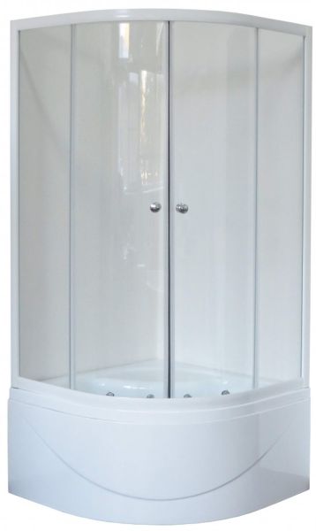 Душевой уголок Royal Bath BK 100x100см белый RB100BK-T