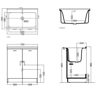 Тумба под раковину Kerasan Aquadom 75 9164k3*1 напольная белая Тумба под раковину Kerasan Aquadom 75 9164k3*1 напольная белая