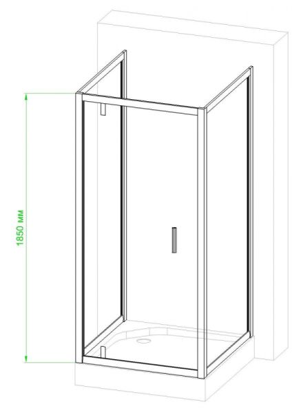 Душевой уголок Royal Bath HV 90x90см хром RB9090HV-C-CH-P