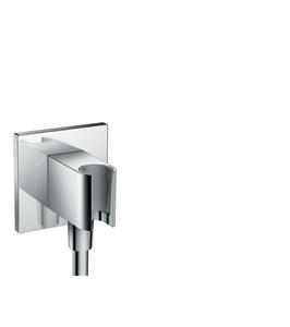 Шланговое подключение Hansgrohe Fixfit Porter Square 26486000 с держателем для душа