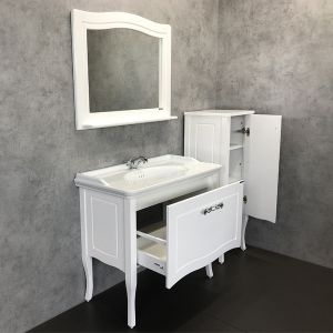 Comforty Зеркало "Феррара-100" белый