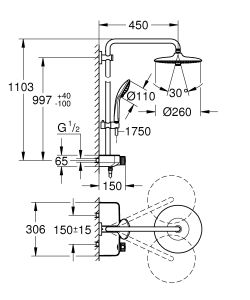 Душевая система Grohe Euphoria SmartControl System 26509000 хром