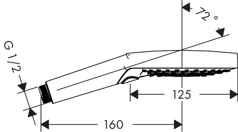 Душевая лейка Hansgrohe Raindance Select S 120 3jet 26530000