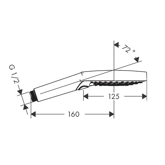 Душевая лейка Hansgrohe  Raindance Select S 120 3jet 26530990