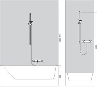Душевой гарнитур Hansgrohe Crometta 1jet 26533400