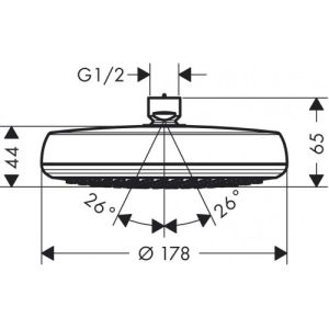 Верхний душ Hansgrohe Crometta 160 26577400
