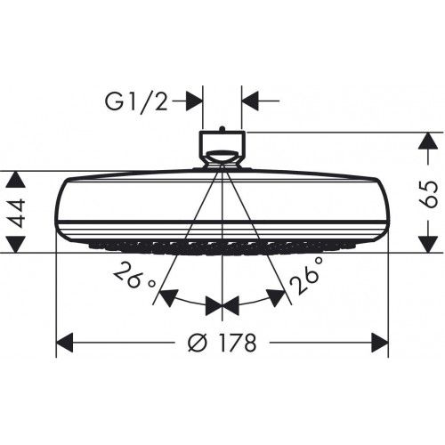 Верхний душ Hansgrohe Crometta 160 26577400