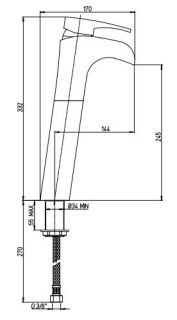 Смеситель для раковины Paini Ovo 86CR205LLWF хром Смеситель для раковины Paini Ovo 86CR205LLWF хром